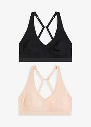 Bralette zonder beugels (set van 2), bonprix