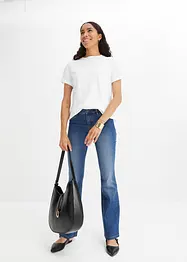 Flared jeans met low waist, bonprix