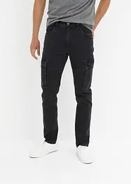 Slim fit stretch cargo jeans, straight, bonprix