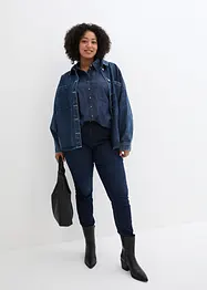 Oversized denim shacket, bonprix