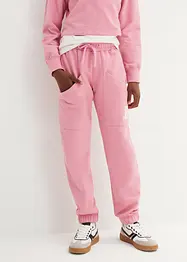 Meisjes cargo sweatpants van biologisch katoen, bonprix