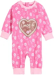 Baby sweat jumpsuit van biologisch katoen, bonprix