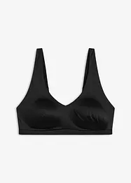 Gevulde bralette zonder beugels van glanzend materiaal, bonprix