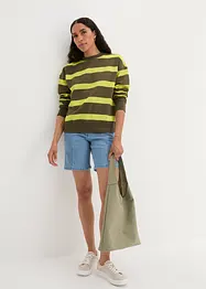 Gestreepte oversized sweater, bonprix