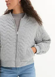 Doorgestikte bomber van sweat, bonprix