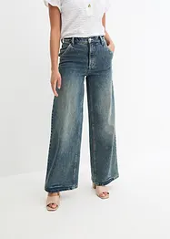 Wide leg jeans met high waist, bonprix