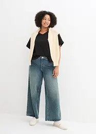 Wide leg jeans met high waist, bonprix