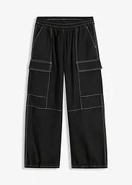 Cargo broek met contrastnaden, bonprix