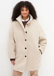 Korte coat in wollen look, bonprix