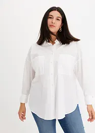 Oversized blouse van puur katoen, bonprix