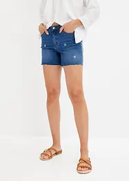 Jeans short met borduursel, BODYFLIRT