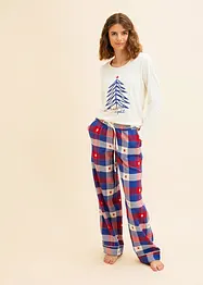 Pyjama met flanellen broek (2-dlg. set), bonprix