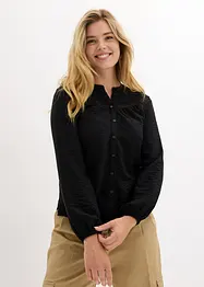 Wijde tuniek van katoen, lange mouw, bonprix