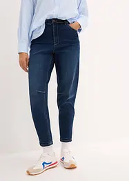 Barrel jeans met high waist, cropped, bonprix