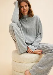 Pyjama van zacht materiaal (2-dlg. set), bonprix