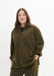Corduroy blouse met zijsplitten, bonprix