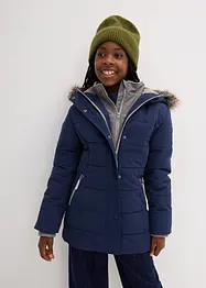 Meisjes winterjas in layerlook, bonprix