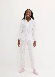 Meisjes pyjama met biologisch katoen (2-dlg. set), bonprix