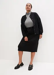 Sweat bomber met een knoopsluiting, bonprix