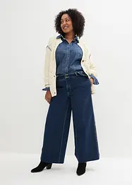 Wide leg stretch jeans met high waist, bonprix