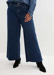 Wide leg stretch jeans met high waist, bonprix