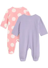 Baby fleece jumpsuit (set van 2), bonprix