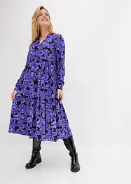 Midi jurk met bloemenprint, bonprix