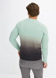 Longsleeve met kleurverloop, slim fit, bonprix