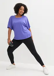 Sporttop met mesh shirt (2-dlg. set), bonprix