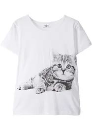 Meisjes T-shirt van biologisch katoen, bonprix