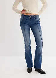 Flared jeans met low waist, bonprix