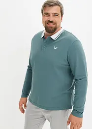 Piqué poloshirt van biologisch katoen, lange mouw, bonprix