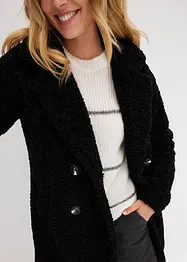 Korte oversized coat in wollen look, bonprix