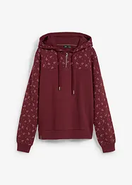 Hoodie met ritssluiting van biologisch katoen, bonprix