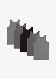 Hemd met zacht katoen (set van 5), bonprix