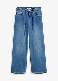 Wide leg jeans met mid waist, bonprix