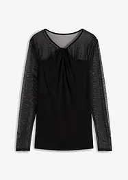 Longsleeve met mesh, bonprix