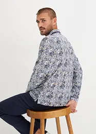 Piqué poloshirt met print van puur biologisch katoen, lange mouw, bonprix