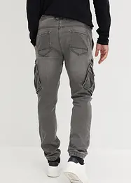 Regular fit jogging jeans met cargozakken, straight, bonprix