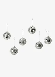 Hangdecoratie glinsterende kerstballen (set van 6), bonprix