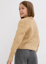 Meisjes bouclé vest, bonprix