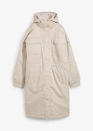 Lange, gewatteerde parka, bonprix