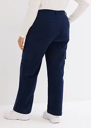 Corduroy cargo broek met stretch, bonprix