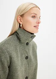 Korte coat in wollen look, bonprix