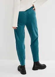 Cropped corduroy broek van biologisch katoen met comfortband, bonprix