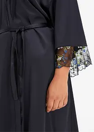 Satijnen kimono met borduursel, bonprix