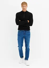 Regular fit stretch jeans, tapered, bonprix