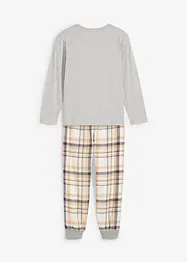 Kinderen pyjama met flanellen broek (2-dlg. set), bonprix