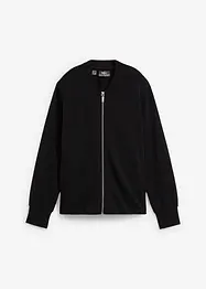 Sweatvest in pilotenstjil, lange mouw, bonprix