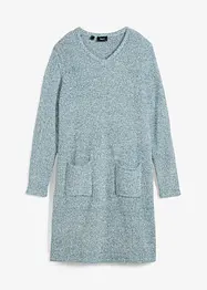 Fluffy gebreide jurk van fleece, bonprix